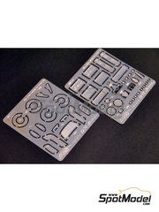 ScaleLab 24: Detail up set 1/24 scale - Toyota GR Supra - photo-etched parts and seatbelt fabric - for Tamiya reference TAM24351 image