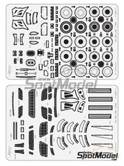 ScaleLab 24: Detail up set 1/24 scale - Porsche 911 997 GT3R - paint masks and photo-etched parts - for Fujimi references FJ123905 and RS-85 image