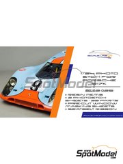 ScaleLab 24: Detail up set 1/24 scale - Porsche 917K - paint masks, photo-etched parts, resin parts, seatbelt fabric and assembly instructions - for Fujimi references FJ12173, HR-5, FJ12188, FJ12198, FJ12199, FJ12214, FJ12236, FJ12261, FJ123592, FJ123882, RS-84, FJ126074, FJ126135, 12613, RS-4, FJ126135.OUTLET, FJ126142, 12614, RS-88, FJ126159, RS-92, FJ126166, 12616 and RS-98