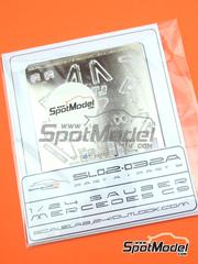 ScaleLab 24: Detail up set 1/24 scale - Sauber Mercedes C9 - photo-etched parts, seatbelt fabric and assembly instructions - for Tamiya references TAM24091, TAM24310 and TAM24359 image