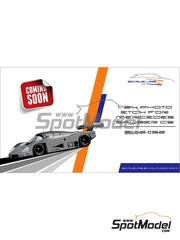 ScaleLab 24: Detail up set 1/24 scale - Sauber Mercedes C9 - 3D printed parts, photo-etched parts, seatbelt fabric, turned metal parts, other materials and assembly instructions - for Tamiya references TAM24091, TAM24310 and TAM24359 image