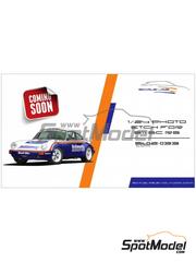 ScaleLab 24: Detail up set 1/24 scale - Porsche 911 SC RS - paint masks, photo-etched parts, seatbelt fabric, turned metal parts, water slide decals, placement instructions and tobacco sponsor decals - for Nunu reference PN24011 image