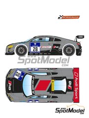 Scaleauto: Marking / livery 1/24 scale - Audi R8 LMS GT3 WRT Team #28 - Herbert M�ller (CH) + Laurens Vanthoor (BE) - 24 Hours N�rburgring 2015 - water slide decals and assembly instructions - for Nunu references PN24004, NU-24004, PN24004, NUNPN24004, PN24024 and PN-24024