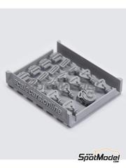 Scalecars.Online: Detalle escala 1/24 - Hebillas de arneses de competicin - piezas impresas en 3D - 1 unidades