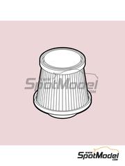 Scalecars.Online: Air filter 1/24 scale - Air Filter - Type 2 - 3D printed parts - 1 units