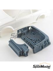 Scalecars.Online: Detail up set 1/24 scale - Ford Sierra RS Cosworth - Fuel tank + Trunk - 3D printed parts - for Tamiya references TAM24080 and TAM24081