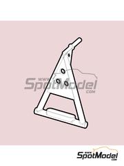 Scalecars.Online: Detalle escala 1/24 - Borriquetas de asistencia tipo 3 - piezas impresas en 3D - 4 unidades