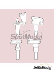 Scalecars.Online: Detalle escala 1/24 - Interruptores de corte - piezas impresas en 3D - 28 unidades