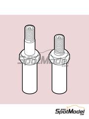 Scalecars.Online: Air valve 1/24 scale - NASCAR type 2 - 3D printed parts - 40 units