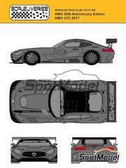 Scaleliveries: Marking / livery 1/24 scale - Mercedes AMG GT3 sponsored by 50th Anniversaty Edition - water slide decals, assembly instructions and painting instructions - for Tamiya reference TAM24345