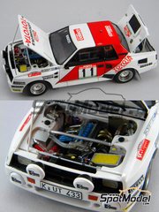 Scuderia Italia.Lab: Car scale model kit 1/24 scale - Toyota Celica TA64 Group B sponsored by Correio da manha #11 - Juha Kankkunen (FI) - Portugal Rally - Vinho do Porto 1984 - Multimaterial kit