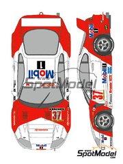 Shunko Models: Marking / livery 1/24 scale - Toyota Supra GT sponsored by Marlboro Tom's #36, 37 - Yannick Dalmas (FR) + Jyrki Juhani 'JJ Lehto' Jarvilehto (FI), Phillippe Alliot (FR) + Pierre-Henri Raphanel (FR) - 3 Hours Zhuhai 1995 - for Tamiya reference TAM24163 image