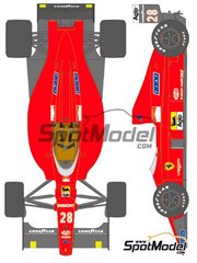1/18 Water Slide Decals for F1 racing car  64252B 