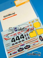 Shunko Models: Marking / livery 1/12 scale - Honda NSR500 sponsored by Rothmans #4 - Wayne Gardner (AU) - Motorcycle World Championship 1986 - water slide decals - for Tamiya reference TAM14055 image
