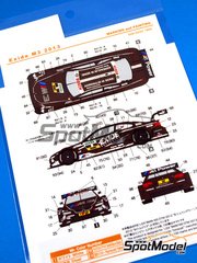 Shunko Models: Marking / livery 1/24 scale - BMW M3 sponsored by Exide #8 - Joey Hand (US) - DTM - Deutsche Tourenwagen Masters 2013 - water slide decals and assembly instructions - for Revell references REV07082, 80-7082, REV07178 and 80-7178