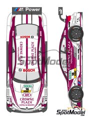 Shunko Models: Marking / livery 1/24 scale - BMW M3 sponsored by Crowne Plaza #16 - Andy Priaulx (GB) - DTM - Deutsche Tourenwagen Masters 2013 - water slide decals and assembly instructions - for Revell references REV07082, 80-7082, REV07178 and 80-7178
