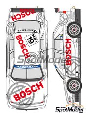 Shunko Models: Marking / livery 1/24 scale - Alfa Romeo 155 V6 TI sponsored by Bosch #19 - Jason Watt (DK) - DTM - Deutsche Tourenwagen Masters 1996 - for Tamiya kits