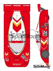 Shunko Models: Marking / livery 1/24 scale - Nissan R90V Cabin Racing Team #85 - FIA World Sports-Prototype Championship (WSPC) 1990 - water slide decals and assembly instructions - for Tamiya reference TAM24098 image