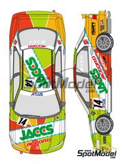 Shunko Models: Marking / livery 1/24 scale - Honda Accord sponsored by Jaccs #14 - Japan Touring Car Championship (JTCC) 1996 - water slide decals and assembly instructions - for Tamiya reference TAM24180 image