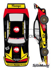 Shunko Models: Marking / livery 1/24 scale - Ford Zakspeed Capri Turbo sponsored by Mampe #52 1978 - water slide decals and assembly instructions - for Tamiya reference TAM24014 image