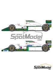 Shunko Models: Marking / livery 1/20 scale - Lotus Judd 102B Lotus Team sponsored by BP #11, 12 - Michael Bartels (DE), Mika H&auml;kkinen (FI), Julian Bailey (GB), John Paul "Johnny" Herbert (GB) - FIA Formula 1 World Championship 1991 - water slide decals and assembly instructions - for Tamiya reference TAM20030 image