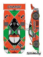 Shunko Models: Marking / livery 1/24 scale - Mazda 767B sponsored by Charge #202 - 24 Hours Le Mans 1989 - water slide decals and assembly instructions - for Hasegawa references 20312 and CC-18 image