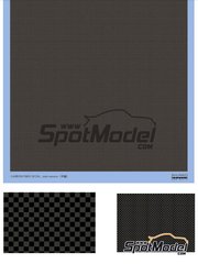 Shunko Models: Carbon fiber decal 1/24 scale - Carbon fiber plain weave - water slide decals image