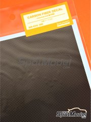 Shunko Models: Carbon fiber decal 1/20 scale - Carbon fiber checkered - water slide decals image