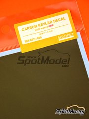 Shunko Models: Kevlar fiber decal 1/24 scale - Twill wave kevlar pattern - water slide decals image