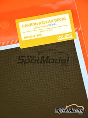 Shunko Models: Kevlar fiber decal - Satin wave kevlar pattern - water slide decals image