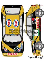 Shunko Models: Marking / livery 1/24 scale - Lancia Super Delta HF Integrale sponsored by Esso # 6 - Piero Longhi (IT) + Maurizio Imerito (IT) - Piancavallo Rally 1993 - water slide decals and assembly instructions - for Hasegawa references 25015 and CR-15 image