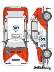 Shunko Models: Marking / livery 1/24 scale - Lancia Delta HF Integrale 16v sponsored by Marlboro #3 - Mikael Ericsson (SE) + Claes Billstam (SE) - International Swedish Rally 1989 - water slide decals and assembly instructions - for Hasegawa references 20289, 20433, 25013, CR-13, 20457, 20507, 20548, 20573, 20601, 20648, 20685, 20710, 25015, CR-15, 25208 and HACR08