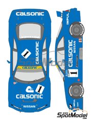 1/64 Calsonic Skyline GTR R34 JGTC B Sports Racing Car Model Kit Water Decal