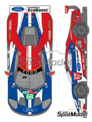 Shunko Models: Marking / livery 1/24 scale - Ford GT USA Team #66, 67, 68 - 24 Hours of Daytona, 24 Hours Le Mans 2018 - water slide decals and assembly instructions - for Revell references REV07041 and 85-4418