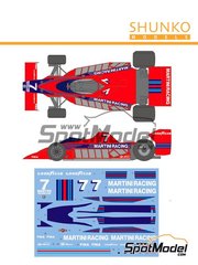 Shunko Models: Marking / livery 1/20 scale - Brabham Alfa Romeo BT46 Brabham Racing Organisation Team #7 - Press version 1977 - water slide decals and assembly instructions - for Fujimi references FJ091853 and GP-58