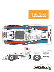 Shunko Models: Marking / livery 1/24 scale - Porsche 936/80 Martini Racing Team #9 - Jacques Bernard 'Jacky' Ickx (BE) + Reinhold Joest (DE) - 24 Hours Le Mans 1980 - water slide decals and assembly instructions - for Tamiya reference TAM24004 image