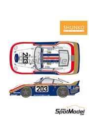 DECALCOMANIE DECALS RACE PLATES NUMBERS CHIFFRES 24h LE MANS 1:43 1:32 decal