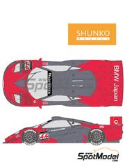 Shunko Models: Decoracin escala 1/24 - McLaren F1 GTR Long Tail Equipo Lark patrocinado por BMW Japan N 44 - Keiichi Tsuchiya (JP) + Masanori Sekiya (JP) + Akihiko Nakaya (JP) - 1000 Km de Suzuka 1997 - calcas de agua, instrucciones de colocacin y calcas de sponsors de tabaco - para las referencias de Aoshima 007495, AOSH-00749, 007525, AOSH-007471, 014189, AOS01418, AOSH-007457 y AOSH-007518