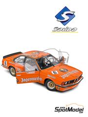 Solido: Diecast model car 1/18 scale - BMW 635 CSI (E24) Group A Brun Motorsport Team sponsored by Jagermeister #6 - Hans-Joachim Stuck (DE) - European Touring Car Championship ETCC 1984 - metal parts, plastic parts and rubber parts image