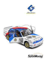Solido: Diecast model car 1/18 scale - BMW M3 E30 Schnitzer Team sponsored by Warsteiner, Wintershall #36 - Steve Soper (GB) - DTM - Deutsche Tourenwagen Masters 1989 - metal parts, plastic parts and rubber parts image