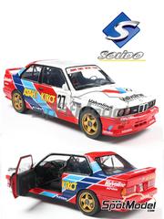 Solido: Diecast model car 1/18 scale - BMW M3 E30 sponsored by Asahi Kiko, Valvoline #27 - Anthony Reid (GB) + Atsushi Kawamoto (JP) - Japan Touring Car Championship (JTCC) 1993 - metal parts, plastic parts and rubber parts image