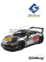 Solido: Diecast model car 1/18 scale - Alpine A110 RGT+ sponsored by RB, Bardahl #6 - Sebastien Loeb (FR) + Laurène Godey (FR) - Mont-Blanc Morzine Rally 2024 - metal parts, plastic parts and rubber parts image