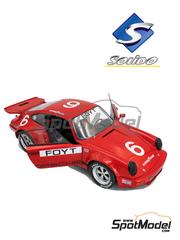 Solido: Diecast model car 1/18 scale - Porsche 911 Carrera RSR #6 - Anthony Joseph 'A. J.' Foyt Jr. (US) - IROC - International Race of the Champions 1974 - metal parts, plastic parts and rubber parts