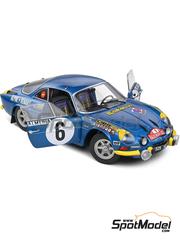 Solido: Diecast model car 1/18 scale - Alpine A110 1600S sponsored by Cibie, Elf #6 - Jean-Claude Andruet (FR) + Pierre Pagani (FR) - Monte Carlo Rally - Rallye Automobile de Monte-Carlo 1972 - metal parts, plastic parts and rubber parts