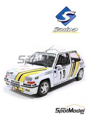 Solido: Diecast model car 1/18 scale - Renault 5 GT Turbo Group N Simon Racing Team sponsored by Diac #19 - Alain Oreille (FR) + Gilles Thimonier (FR) - Monte Carlo Rally - Rallye Automobile de Monte-Carlo 1989 - metal parts, plastic parts and rubber parts image
