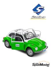 Solido: Diecast model car 1/18 scale - Volkswagen Beetle 1300 Mexican Taxi Green 1974 - metal parts, plastic parts and rubber parts