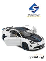 Solido: Diecast model car 1/18 scale - Alpine A110 Radicale Le Mans White 2023 - metal parts, plastic parts and rubber parts