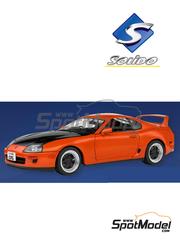 Solido: Diecast model car 1/18 scale - Toyota Supra MK4 (A80) Streetfighter Orange 1993 - metal parts, plastic parts and rubber parts