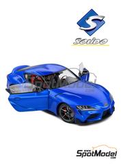 Solido: Diecast model car 1/18 scale - Toyota GR Supra Blue 2021 - metal parts, plastic parts and rubber parts