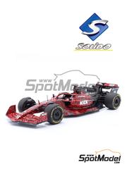 Solido: Diecast model car 1/18 scale - Alfa Romeo Ferrari C43 sponsored by Kick Boggie Art - Press version 2023 - metal parts, plastic parts and rubber parts
